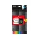 LAPIS DE COR 12 CORES SUPERSOFT + 2 LAPIS GRAFITE FABER CASTELL