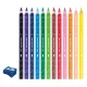 LAPIS DE COR 12 CORES JUMBO + APONTADOR 682341 TRIS