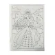 LIVRO PARA COLORIR 4 FOLHAS PRINCESAS 500044 PAUTA BRANCA