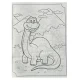 LIVRO PARA COLORIR 4 FOLHAS DINOSSAUROS 500075 PAUTA BRANCA