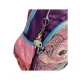 MOCHILA C/ RODINHA MEDIA STITCH ROXA IC39775SC-RX LUXCEL