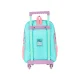 MOCHILA C/ RODINHA PEQUENA STITCH + LANCHEIRA VERDE IC41532SC-VD LUXCEL