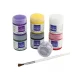 PINTURA FACIAL C/ 6 CORES 15ML + PINCEL E GLITER MAKE