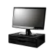SUPORTE P/ MONITOR PRETO C/ 2 GAVETAS 3346 SOUZA