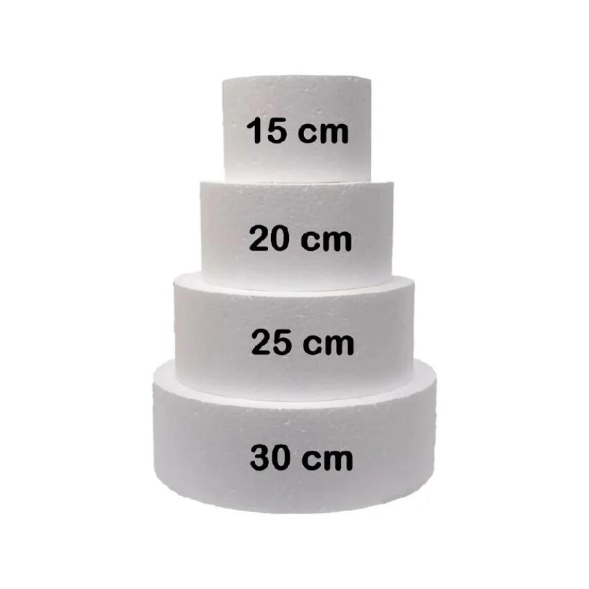 Base redonda de isopor para bolo 25x10cm NLG