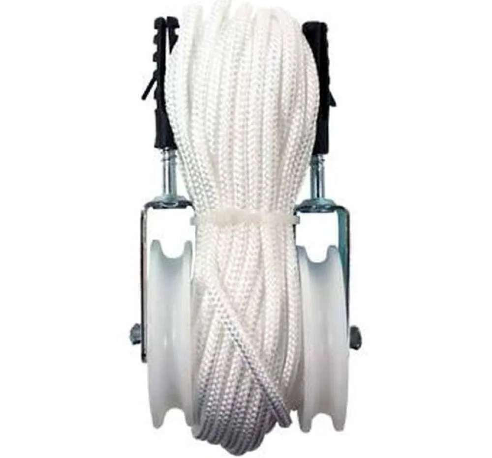 Conjunto Varal Vai Vem 2 Roldanas 5 Mt