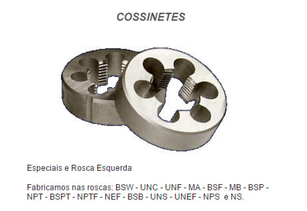 Cossinete Unf Aço Carbono Mj 