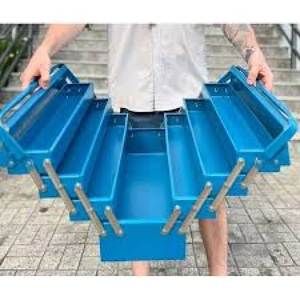Caixa de Ferramenta 7 Gavetas Azul Tramontina