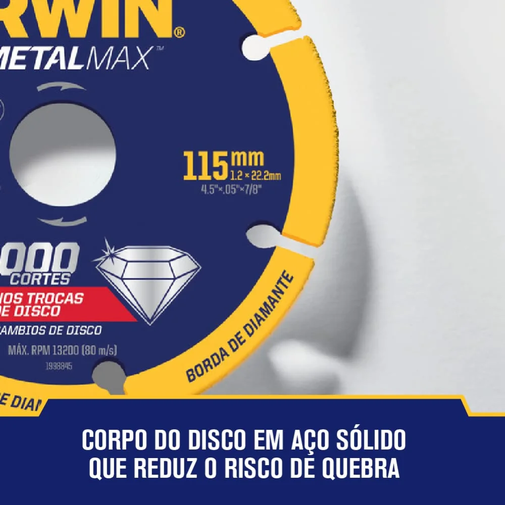 Disco Diamantado para Metal Metalmax