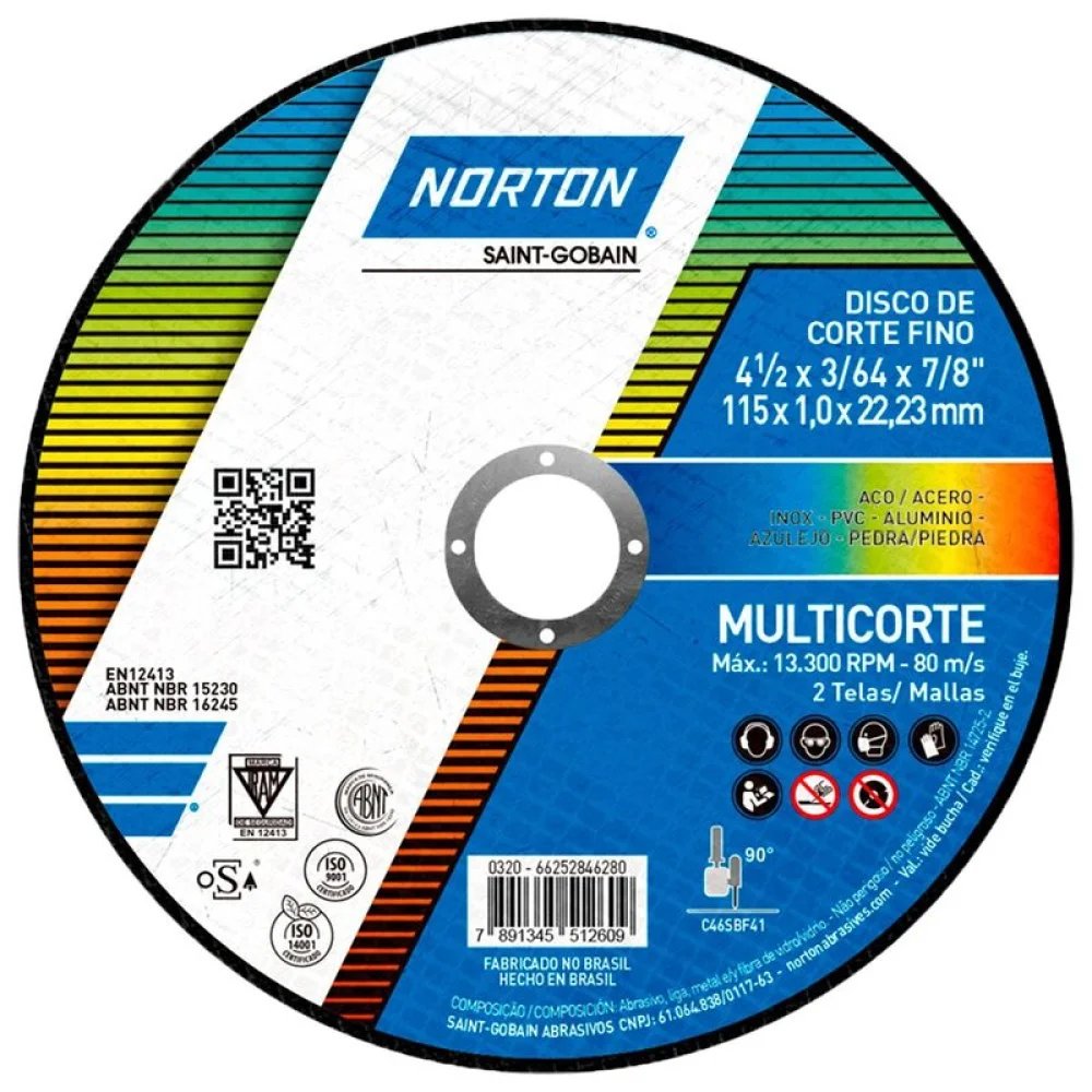 Disco de Corte Multicorte Norton
