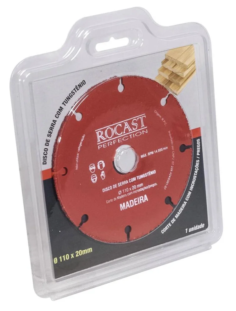 Disco de Serra com Tungstênio para Madeira Rocast