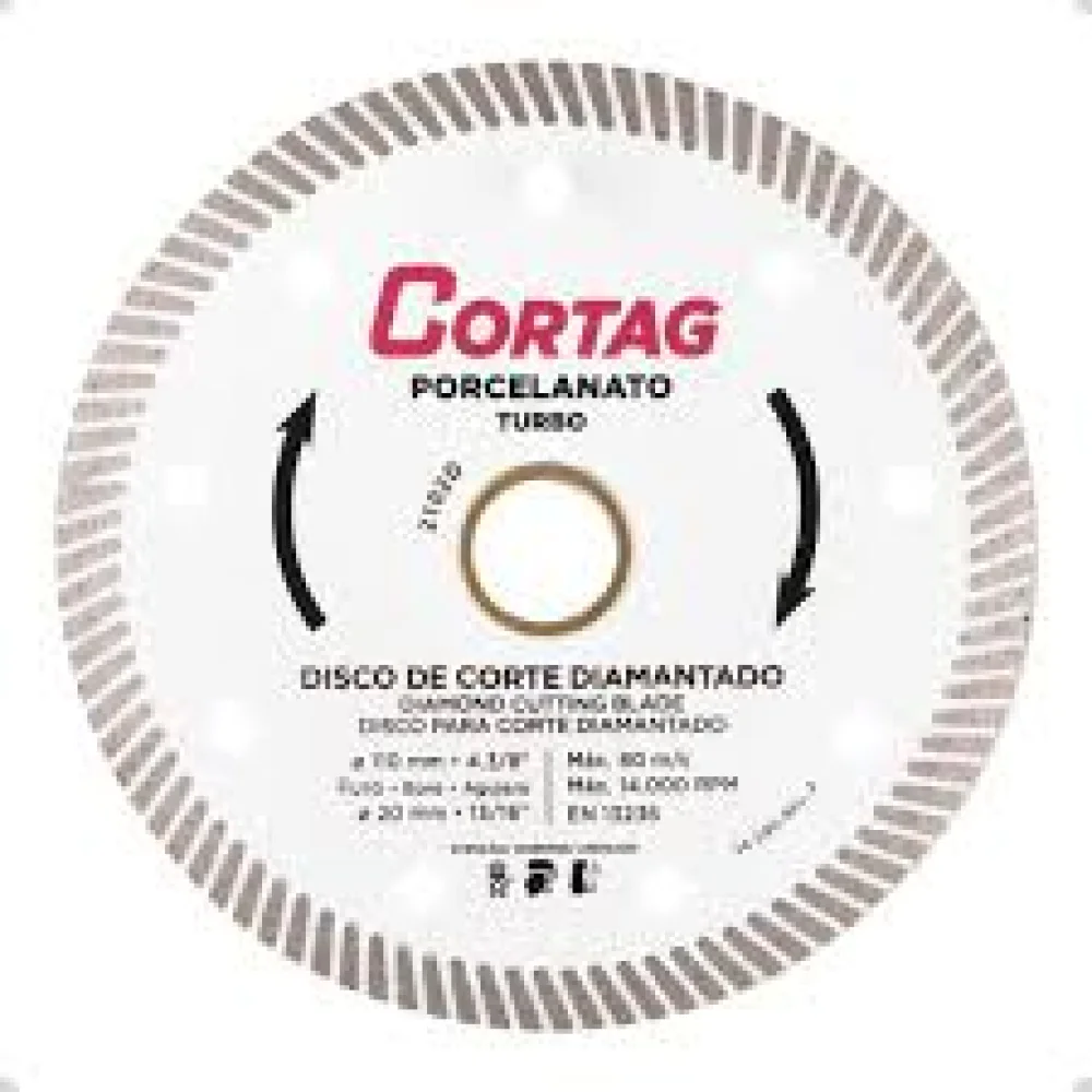 Disco Diamantado Porcelanato Cortag