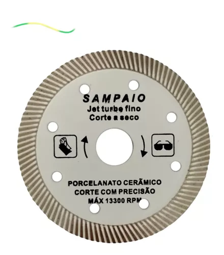 Disco Diamantado Turbo Fino Branco Sampaio