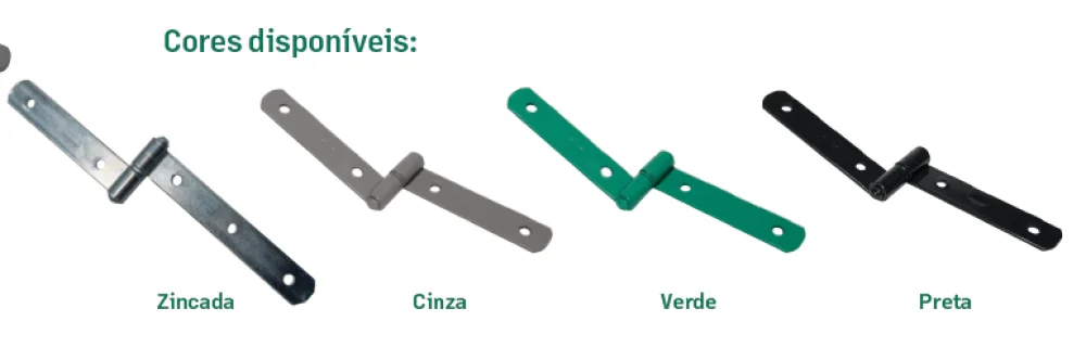 Dobradica Portao Mad 06 Simp Preta