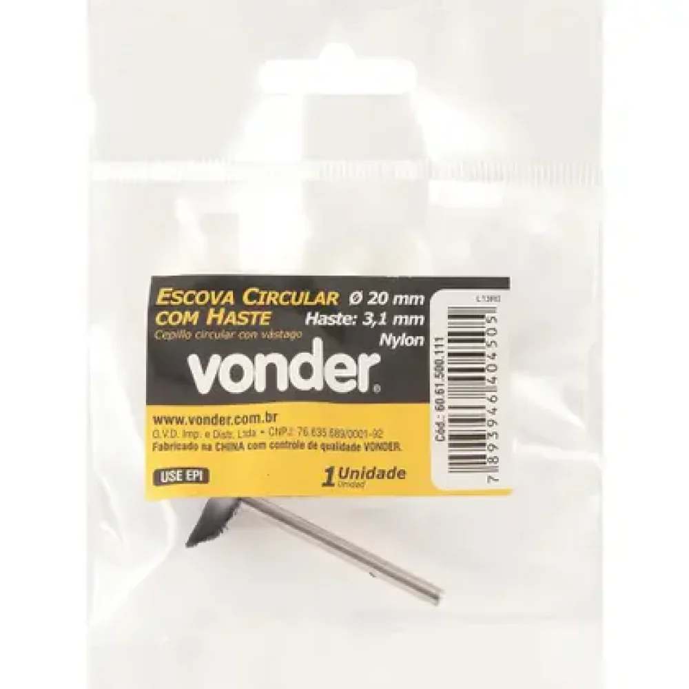 Escova Circ Ny 20Mm 3,Mm Micr Vonder Escova Circ Ny 20Mm 3,Mm Micr Vonder