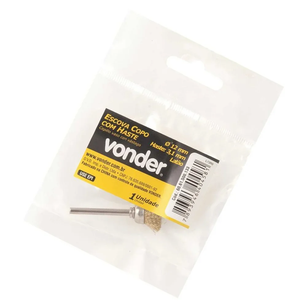Escova Copo 12Mm Lt C/H Micr Vonder Escova Copo 12Mm Lt C/H Micr Vonder