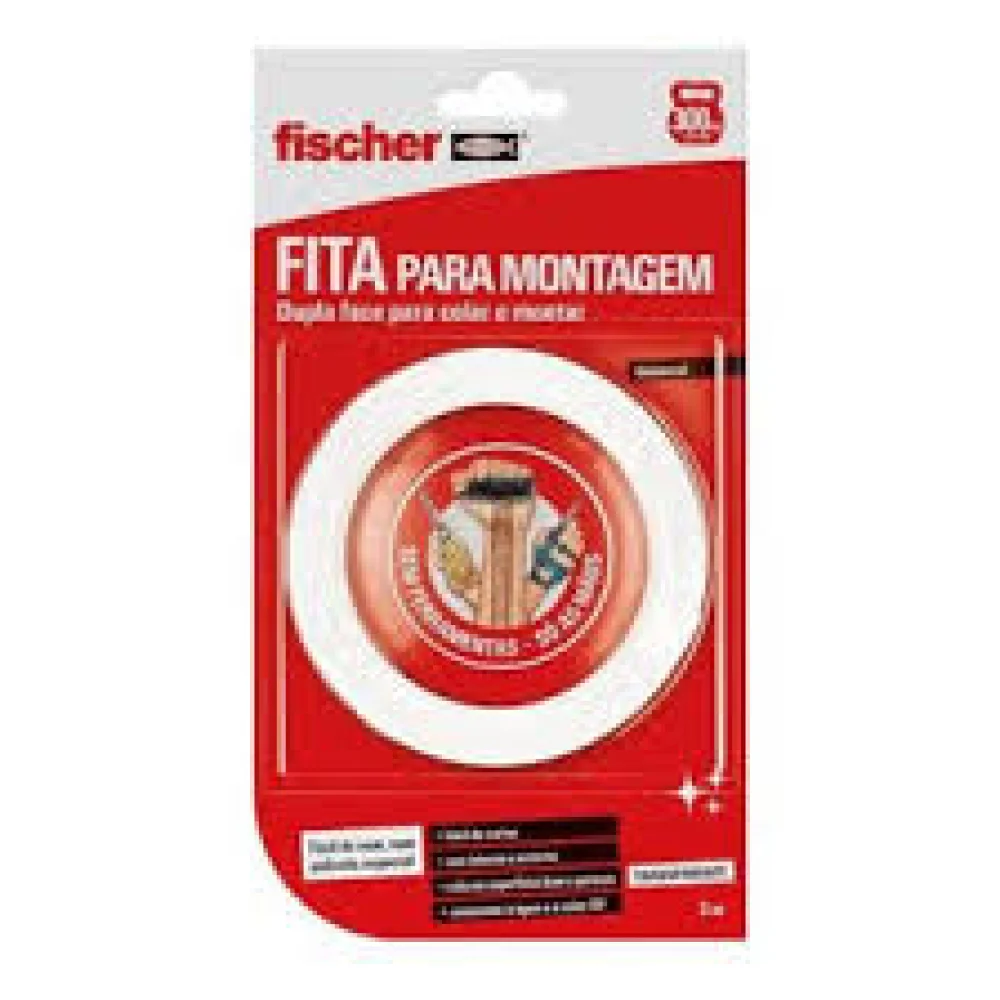 Fita Dupla F para Montagem Fischer