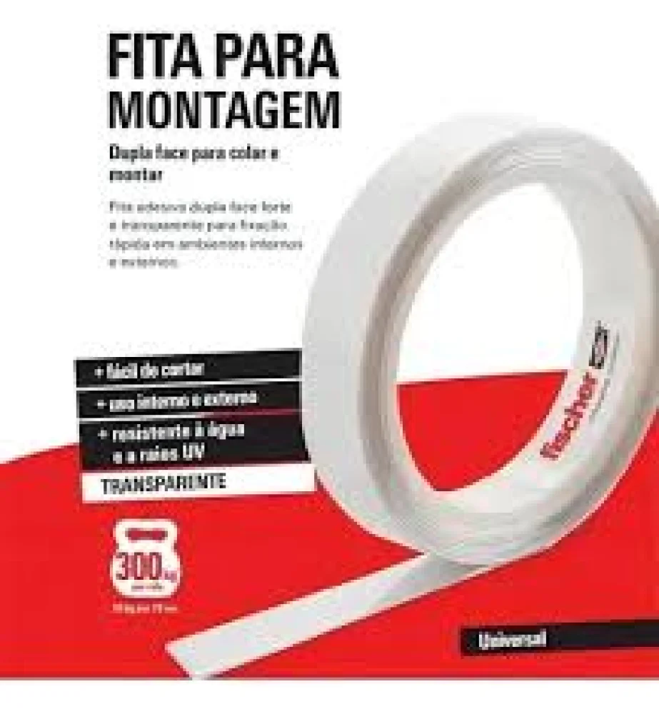 Fita Dupla F para Montagem Fischer