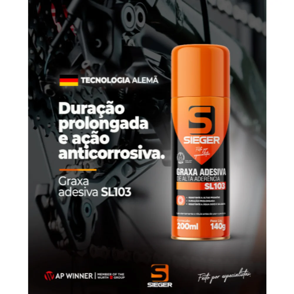 Graxa Adesiva Spray Sieger