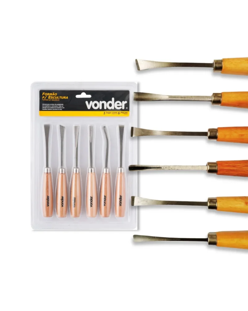 J0Go Formão Entalhe 6Pc Vonder