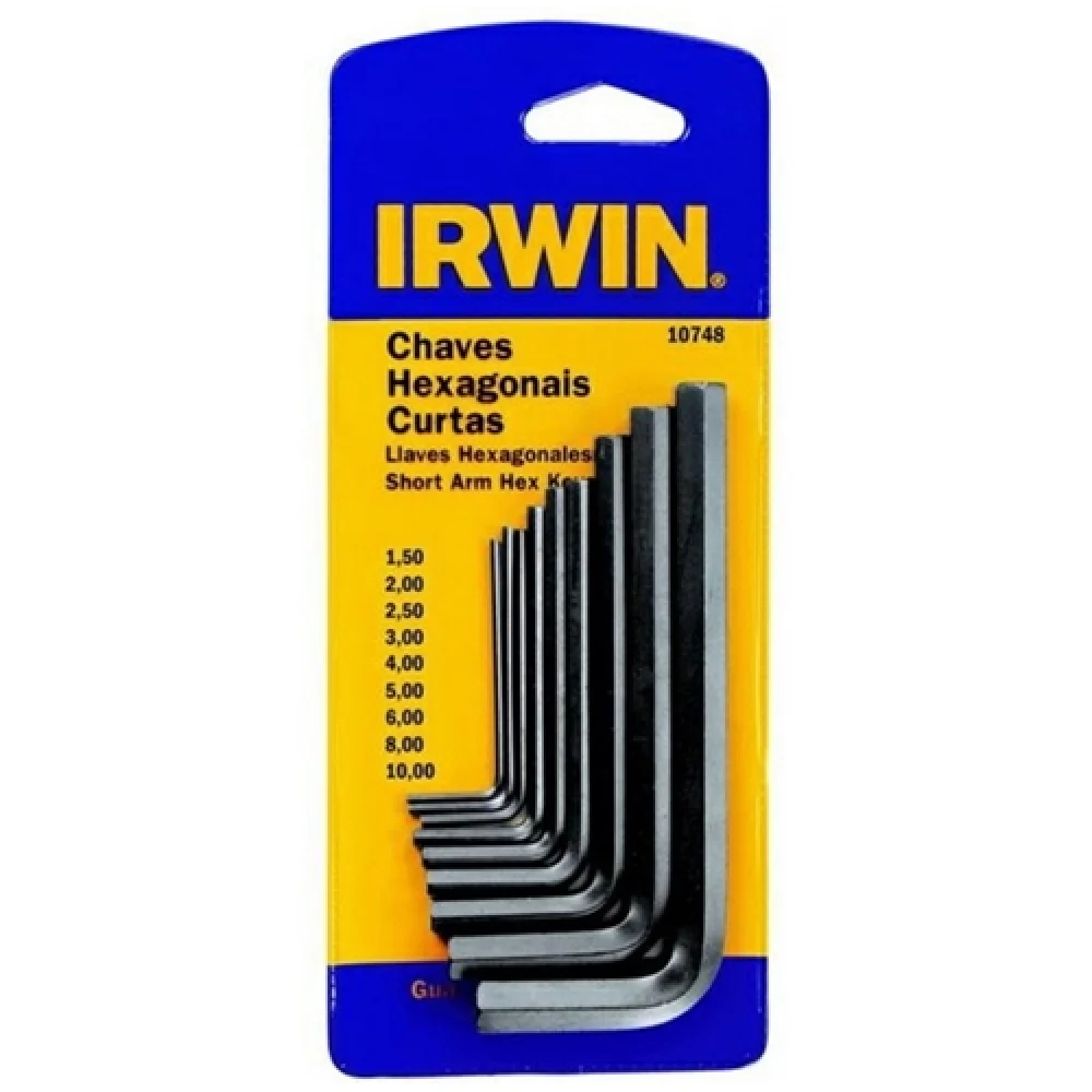 Jogo Chave Allen / Sextavado Interno Milímetro Irwin