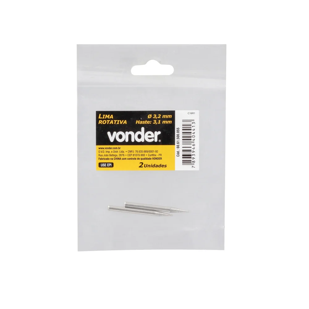 Lima Rotativa 3,2 H3,1Mm para Micro Retifica Vonder