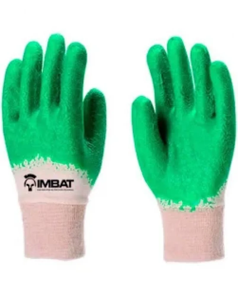 Luva Tricotada Banho Latex Verde