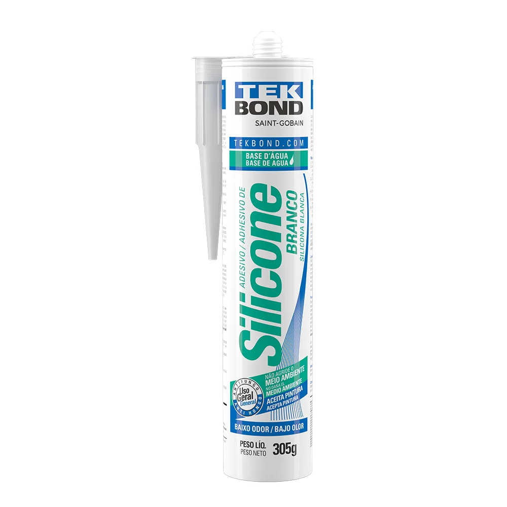 Silicone Branco a Base D'água Tekbond 