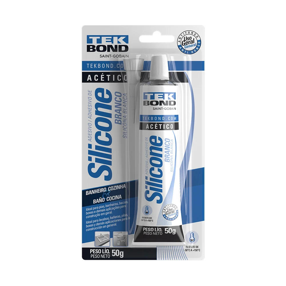 Silicone Acético Branco Tekbond