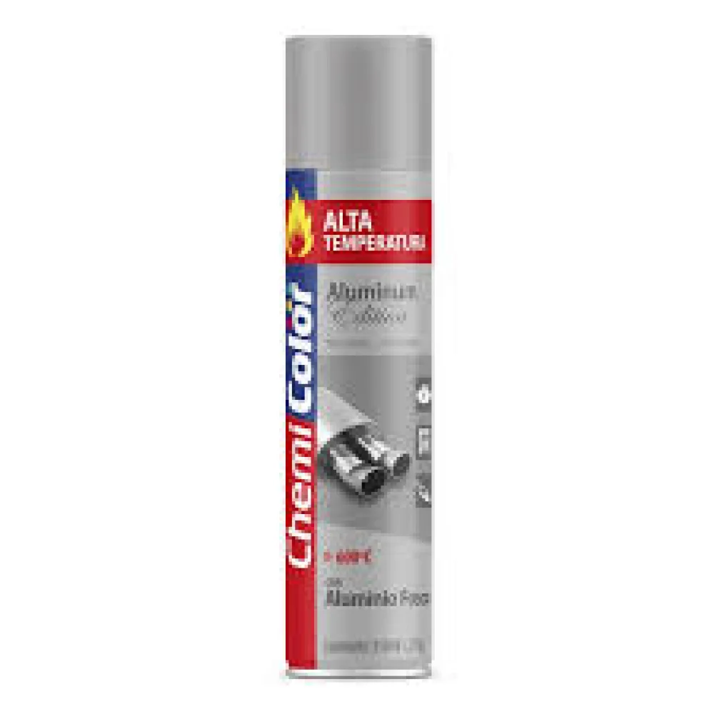 Tinta Spray Aluminio Alta Temperatura Chemicolor