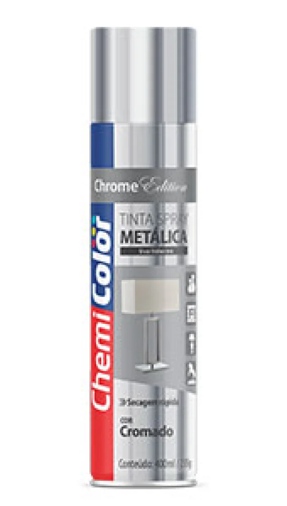 Tinta Spray Metálica Cores Chemicolor 