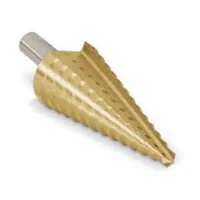 Broca Escalonada com Tratamento de Titânio Aço Rápido Rocast Broca Escalonada com Tratamento de Titânio Aço Rápido Rocast