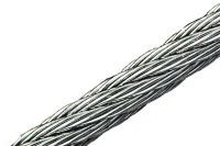 Cabo de Aço Alma de Fibra 6X7 Zincado Branco Cabo de Aço Alma de Fibra 6X7 Zincado Branco