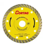Disco de Corte Diamantado Turbo Porcelanato Flex Cortag