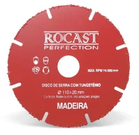 Disco de Serra com Tungstênio para Madeira Rocast