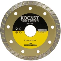 Disco Diamantado para Esmerilhadeira Turbo Rocast Disco Diamantado para Esmerilhadeira Turbo Rocast