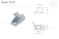 Engate para Fecho E120 Fechos Garcia Engate para Fecho E120 Fechos Garcia