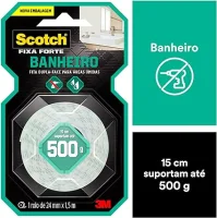 Fita Dupla Face Fixa Forte Banheiro 3M Fita Dupla Face Fixa Forte Banheiro 3M