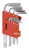 Jogo Chave Allen / Sextavado Interno Abaulada Milímetro Noll Jogo Chave Allen / Sextavado Interno Abaulada Milímetro Noll