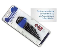 Jogo Chave Allen/sextavado Interno Longa Abaulada Gedore Jogo Chave Allen/sextavado Interno Longa Abaulada Gedore