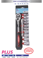 Jogo de Soquete Encaixe de 1/2 com 12 Peças Lotus