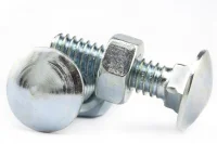 Parafuso Francês com Porca Unc/bsw Zincado Branco Parafuso Francês com Porca Unc/bsw Zincado Branco