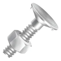 Parafuso para Correia Elevadora com Porca Sextavada Zincado Branco Parafuso para Correia Elevadora com Porca Sextavada Zincado Branco