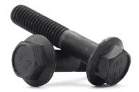 Parafuso Sextavado Flangeado Rosca Parcial Ma 8.8 Enegrecido de Têmpera Parafuso Sextavado Flangeado Rosca Parcial Ma 8.8 Enegrecido de Têmpera