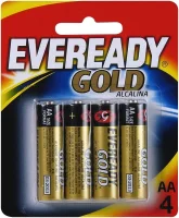 Pilha Alcalina Aa4 com 4 Pcs Eveready Gold Pilha Alcalina Aa4 com 4 Pcs Eveready Gold
