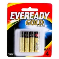 Pilha Palito Alcalina Aaa4 com 4 Pcs Eveready Gold Pilha Palito Alcalina Aaa4 com 4 Pcs Eveready Gold