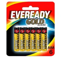 Pilha Palito Alcalina Aaa6 com 6 Pcs Eveready Gold Pilha Palito Alcalina Aaa6 com 6 Pcs Eveready Gold