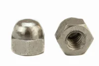 Porca Calota Latão Unc Niquelada