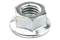 Porca Sextavada Flangeada Ma Zincado Branco 