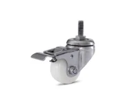 Rodízio Giratório Inox com Haste e Freio Colson Rodízio Giratório Inox com Haste e Freio Colson